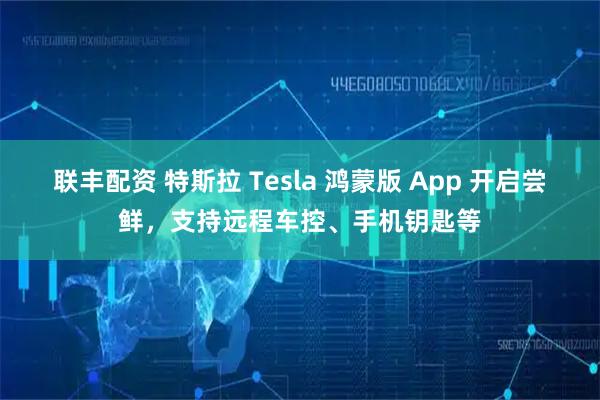 联丰配资 特斯拉 Tesla 鸿蒙版 App 开启尝鲜，支持远程车控、手机钥匙等